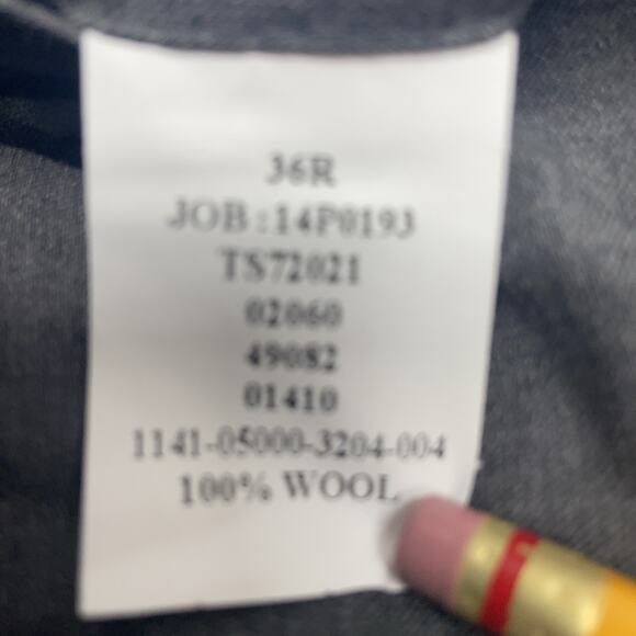 Jos A Bank Sig Collection Fits Mens 35x30 Gray Dress Pants Pleated Cuffed Wool - Picture 6 of 9